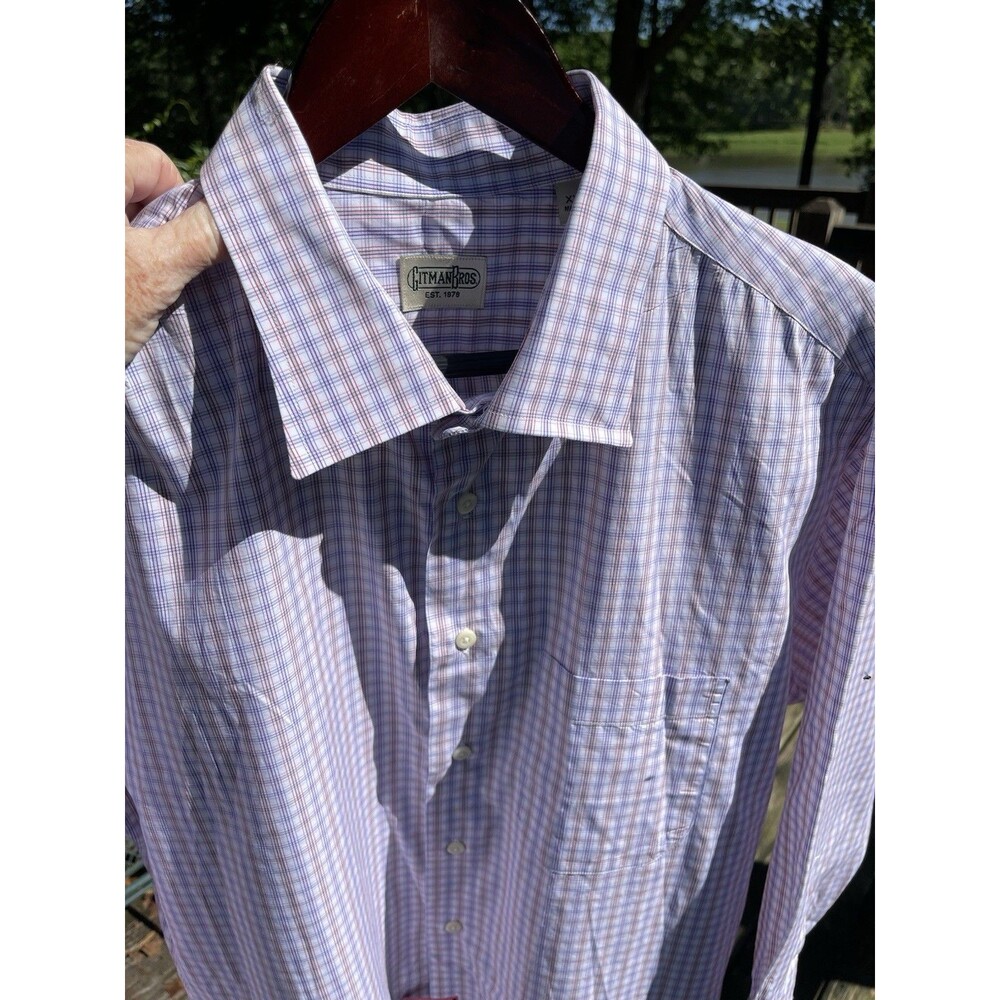 Gitman Bros Plaid Shirt Dry Clean Tag Attached Preppy Made In USA Men XXL Read
